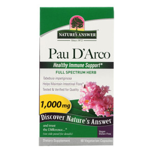 Nature's Answer - Pau D'arco Inner Bark - 90 Capsules - J C Herbal Products
