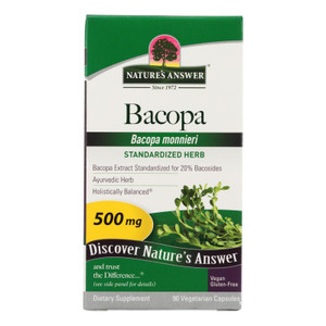 Nature's Answer - Bacopa - 500 Mg - 90 Veggie Caps - J C Herbal Products