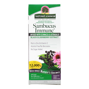 Nature's Answer - Sambucus Immune Support - 8 Oz - J C Herbal Products