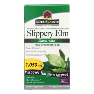 Nature's Answer - Slippery Elm Bark - 90 Vegetarian Capsules - J C Herbal Products