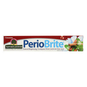 Nature's Answer - Periobrite Toothpaste - Cinnamon - 4 Oz - J C Herbal Products