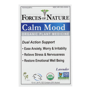Forces Of Nature - Calm Mood - 1 Each-10 Ml - J C Herbal Products
