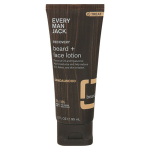 Every Man Jack - Ltn Beard Fce Rcvr Sndlwd - 1 Each-3.2 Fz - J C Herbal Products