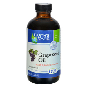 Earth's Care 100% Pure Grapeseed Oil - 8 Fl Oz - J C Herbal Products