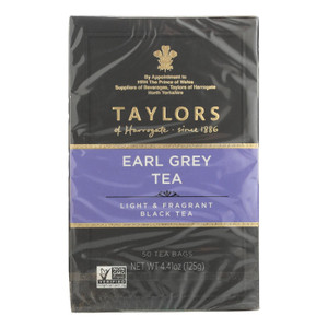 Taylors Of Harrogate Earl Grey Tea Bags - Case Of 6 - 50 Bag - J C Herbal Products