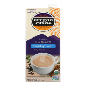 Oregon Chai Original Chai Tea Latte Concentrate - Slightly Sweet - Case Of 6 - 32 Fl Oz. - J C Herbal Products