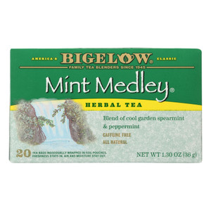 Bigelow Tea Herbal Tea - Mint Medley - Case Of 6 - 20 Bag - J C Herbal Products