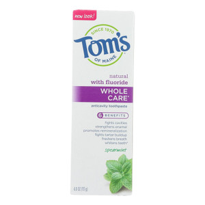 Tom's Of Maine - Tp Whole Care Sprmnt Fluor - Case Of 6 - 4 Oz - J C Herbal Products