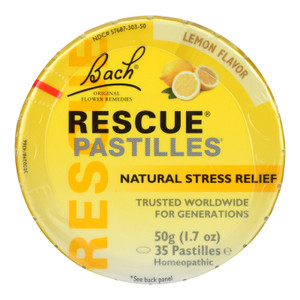 Bach Rescue Remedy Pastilles - Lemon - 50 Grm - Case Of 12 Bach Rescue Remedy Pastilles - Lemon - 50 Grm - Case Of 12