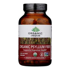 Organic India - Psyllium Organic Fiber - 1 Each -180 Vcap - J C Herbal Products