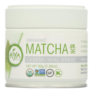 Aiya Tea - Organic Matcha - Ceremonial Grade - Case Of 6 - 30 Grm - J C Herbal Products
