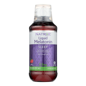 Natrol - Melatonin Liquid 2.5mg - 8 Fz - J C Herbal Products