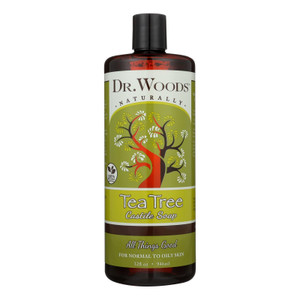 Dr. Woods Pure Castile Soap Tea Tree - 32 Fl Oz - J C Herbal Products