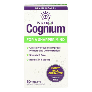 Natrol Cognium - 60 Tab - J C Herbal Products