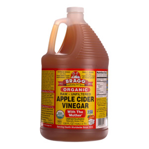 Bragg - Apple Cider Vinegar - Raw And Unfiltered - Case Of 4 - 1 Gallon Bragg - Apple Cider Vinegar - Raw And Unfiltered - Case Of 4 - 1 Gallon