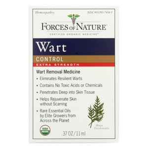 Forces Of Nature - Organic Wart Control - Extra Strength - 11 Ml - J C Herbal Products
