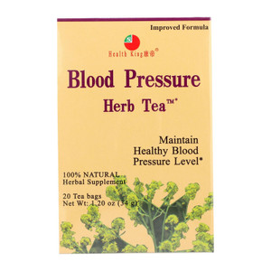 Health King Blood Pressure Tea - 20 Tea Bags - J C Herbal Products
