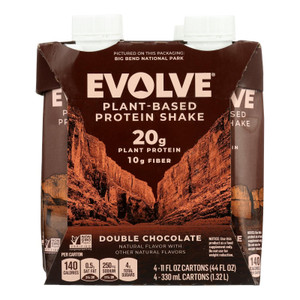 Evolve Classic Chocolate Protein Shakes - Case Of 3 - 4/11 Oz - J C Herbal Products