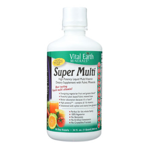Vital Earth  Super Multi Minerals Passion Fruit - 32 Fl Oz - J C Herbal Products