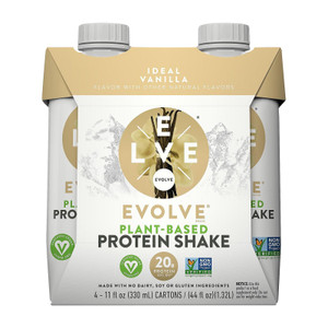 Evolve Ideal Vanilla Protein Shakes - Case Of 3 - 4/11 Oz - J C Herbal Products