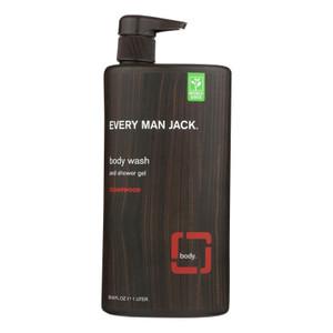 Every Man Jack Body Wash Cedarwood Body Wash - Case Of 33.8 - 33.8 Fl Oz. - J C Herbal Products