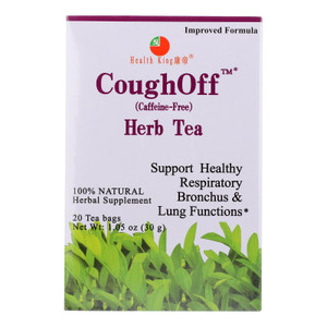 Health King Cough-off Herbal Tea - 20 Tea Bags - J C Herbal Products
