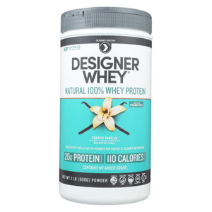 Designer Whey - Protein Powder - French Vanilla - 2 Lbs - J C Herbal Products