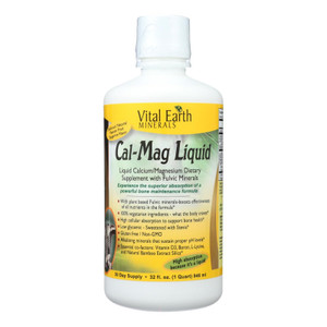 Vital Earth Minerals Cal-mag - Liquid - 32 Oz - J C Herbal Products