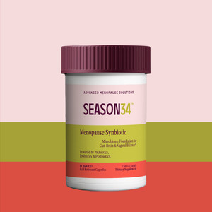 SEASON34 3-in-1 Menopause Probiotic for Women 40+ 30 Capsules, 1 Month Supply - J C Herbal Products