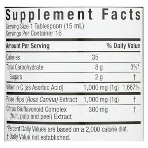 Nature's Answer - Liquid Vitamin C - 8 Fl Oz - J C Herbal Products