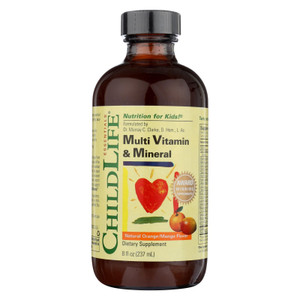 Childlife Multivitamin For Kids And Mineral Natural Orange Mango - 8 Fl Oz - J C Herbal Products