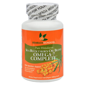 Seabuck Wonders Sea Buckthorn Omega 7 Complete - 500 Mg - 60 Softgels - J C Herbal Products