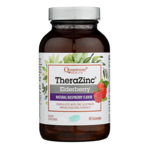 Quantum Research Thera Zinc Lozenges - Elderberry - 60 Lozenges - J C Herbal Products