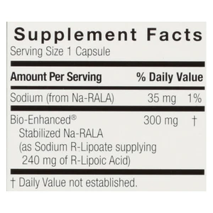 Genceutic Naturals R-lipoic Acid Plus - 300 Mg - 60 Vcaps - J C Herbal Products