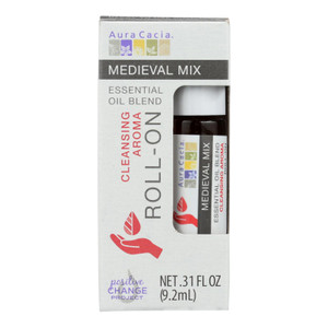 Aura Cacia - Roll On Essential Oil - Medieval - Case Of 4 - .31 Fl Oz Aura Cacia - Roll On Essential Oil - Medieval - Case Of 4 - .31 Fl Oz