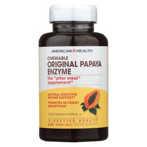 American Health - Original Papaya Enzyme Chewable - 250 Tablets American Health - Original Papaya Enzyme Chewable - 250 Tablets