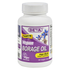 Deva Vegan Vitamins - Borage Oil - 500 Mg - 90 Vegan Capsules Deva Vegan Vitamins - Borage Oil - 500 Mg - 90 Vegan Capsules