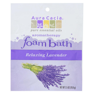 Aura Cacia - Foam Bath Relaxing Lavender - 2.5 Oz - Case Of 6 Aura Cacia - Foam Bath Relaxing Lavender - 2.5 Oz - Case Of 6