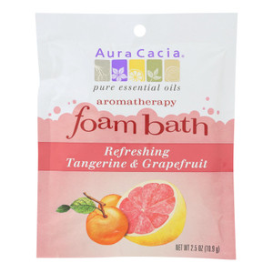 Aura Cacia - Foam Bath Refeshing Tangerine And Grapefruit - 2.5 Oz - Case Of 6 Aura Cacia - Foam Bath Refeshing Tangerine And Grapefruit - 2.5 Oz - Case Of 6