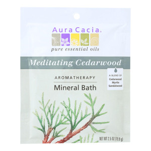 Aura Cacia - Aromatherapy Mineral Bath Meditation - 2.5 Oz - Case Of 6 Aura Cacia - Aromatherapy Mineral Bath Meditation - 2.5 Oz - Case Of 6