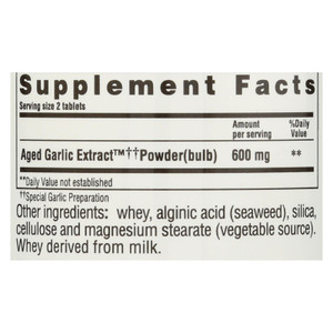 Kyolic - Aged Garlic Extract Hi-po Cardiovascular Original Formula 100 - 200 Tablets Kyolic - Aged Garlic Extract Hi-po Cardiovascular Original Formula 100 - 200 Tablets
