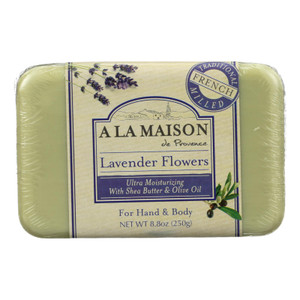 A La Maison - Bar Soap - Lavender Flowers - 8.8 Oz A La Maison - Bar Soap - Lavender Flowers - 8.8 Oz