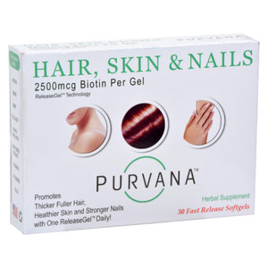 Heaven Sent Purvana Hair Skin Nails - 2500 Mcg - 30 Softgels Heaven Sent Purvana Hair Skin Nails - 2500 Mcg - 30 Softgels