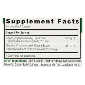 Nature's Answer - Extractacaps Turmeric And Ginger - 90 Veggie Caps Nature's Answer - Extractacaps Turmeric And Ginger - 90 Veggie Caps