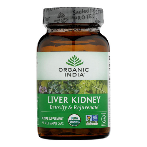 Organic India USA Whole Herb Supplement, Liver Kidney  - 1 Each - 90 Vcap