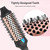 Thermal Brush Ceramic Hair Curler Comb 3 in 1 Thermal Curling Wand Double PTC Curling Brush Travel Hair Curler Combs Anti Scalding Curling Iron Ionic Hair Curler Straightener