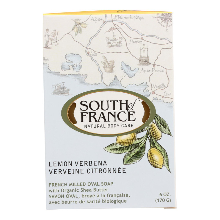 South Of France Bar Soap - Lemon Verbena - Full Size - 6 Oz South Of France Bar Soap - Lemon Verbena - Full Size - 6 Oz