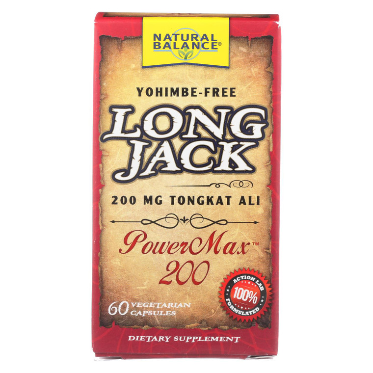 Natural Balance - Long Jack Powermax 200 - 1 Each - 60 Vcap Natural Balance - Long Jack Powermax 200 - 1 Each - 60 Vcap