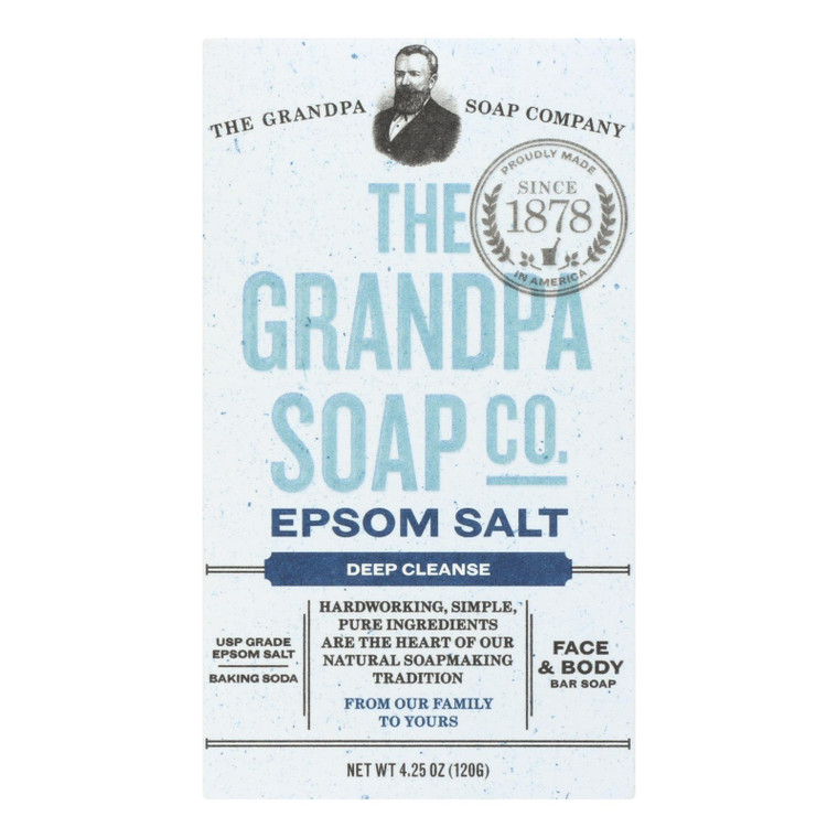 Grandpa Soap Bar Soap - Epsom Salt - 4.25 Oz Grandpa Soap Bar Soap - Epsom Salt - 4.25 Oz
