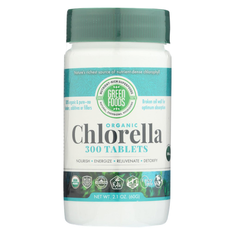 Green Foods Organic Chlorella - 200 Mg - 300 Tablets Green Foods Organic Chlorella - 200 Mg - 300 Tablets